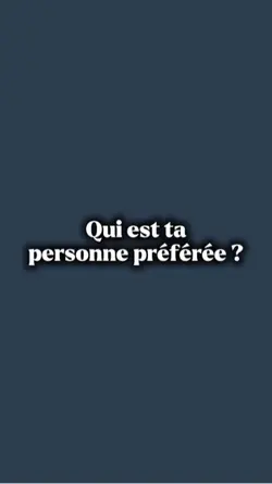 Ma personne préférée