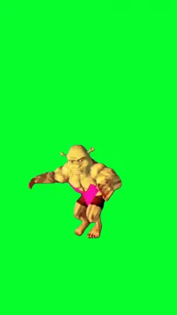 shrek muscle