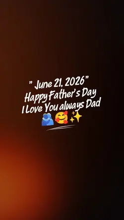 June 21,Father's day