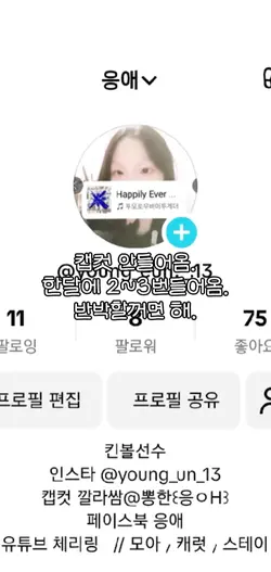 공지. 틱톡⸝유튜브로활동