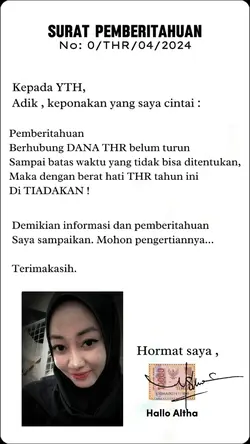 Surat Pemberitahuan