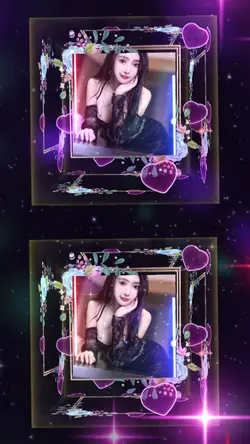 3D crystal photo