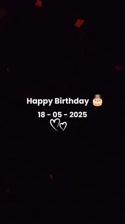 Birthday 18 May