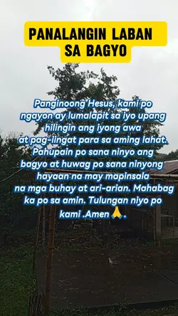 Panalangin sa bagyo