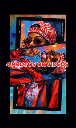 4 photos template