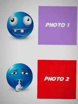 Blue emoji