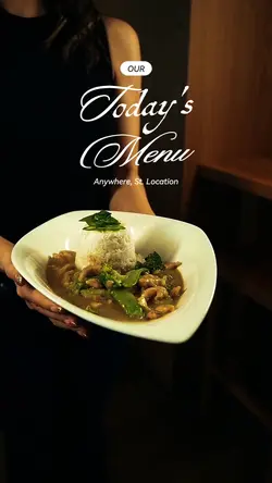 Our today's menu: