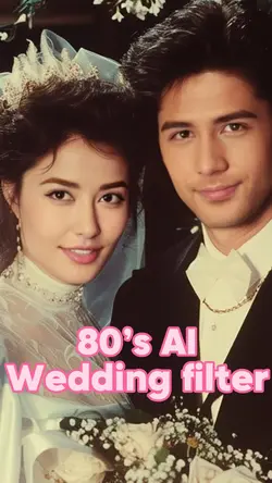 80’s wedding AI
