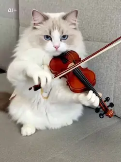 猫バイオリニスト現る！