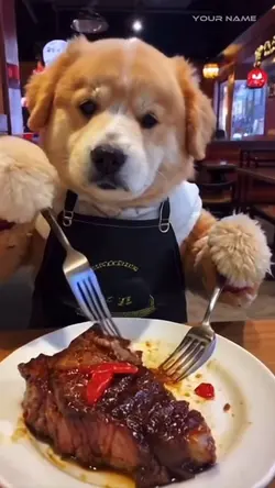 Cute ai dog video 