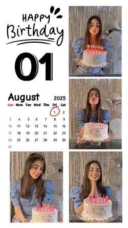 hbd 01 August 2025