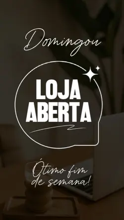 Loja aberta- Domingo
