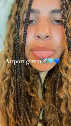 Airport grwm🩵💙