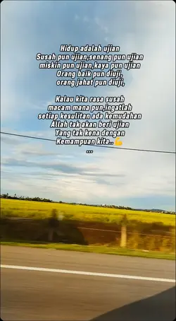 Hidup Satu Ujian.