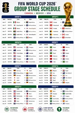 match schedule.