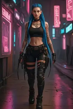 female cyberpunk