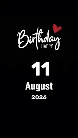 Hbd 11 August 2026 