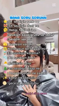 bana soru sorunn