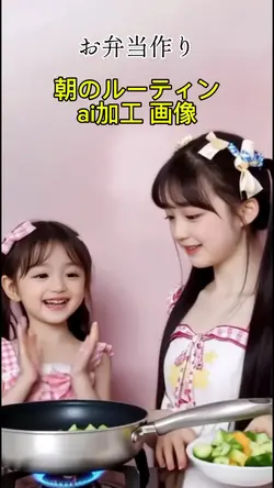 朝のルーティンai加工