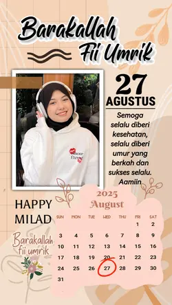 MILAD 27 AGUSTUS