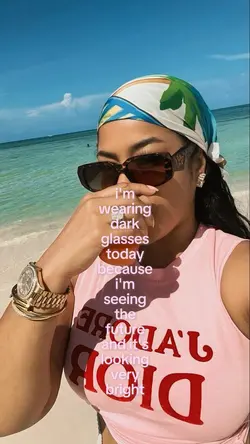 wearing dark glasses