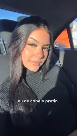 eu de cabelo pretin
