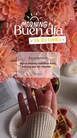 Buen dia ya es lunes