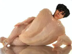 chicken body meme 