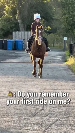 Our first ride💓