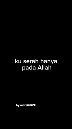 #serah pada Allah