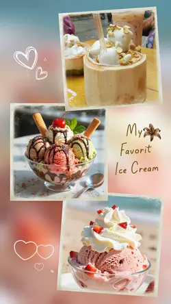 menu ice cream