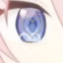 目にハート