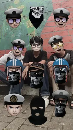 stiker bisa di geser