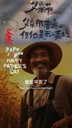 爸您辛苦了｜papa i love U
