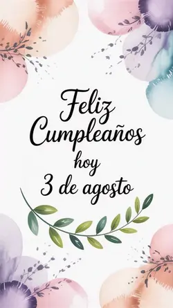Feliz cumpleaños hoy