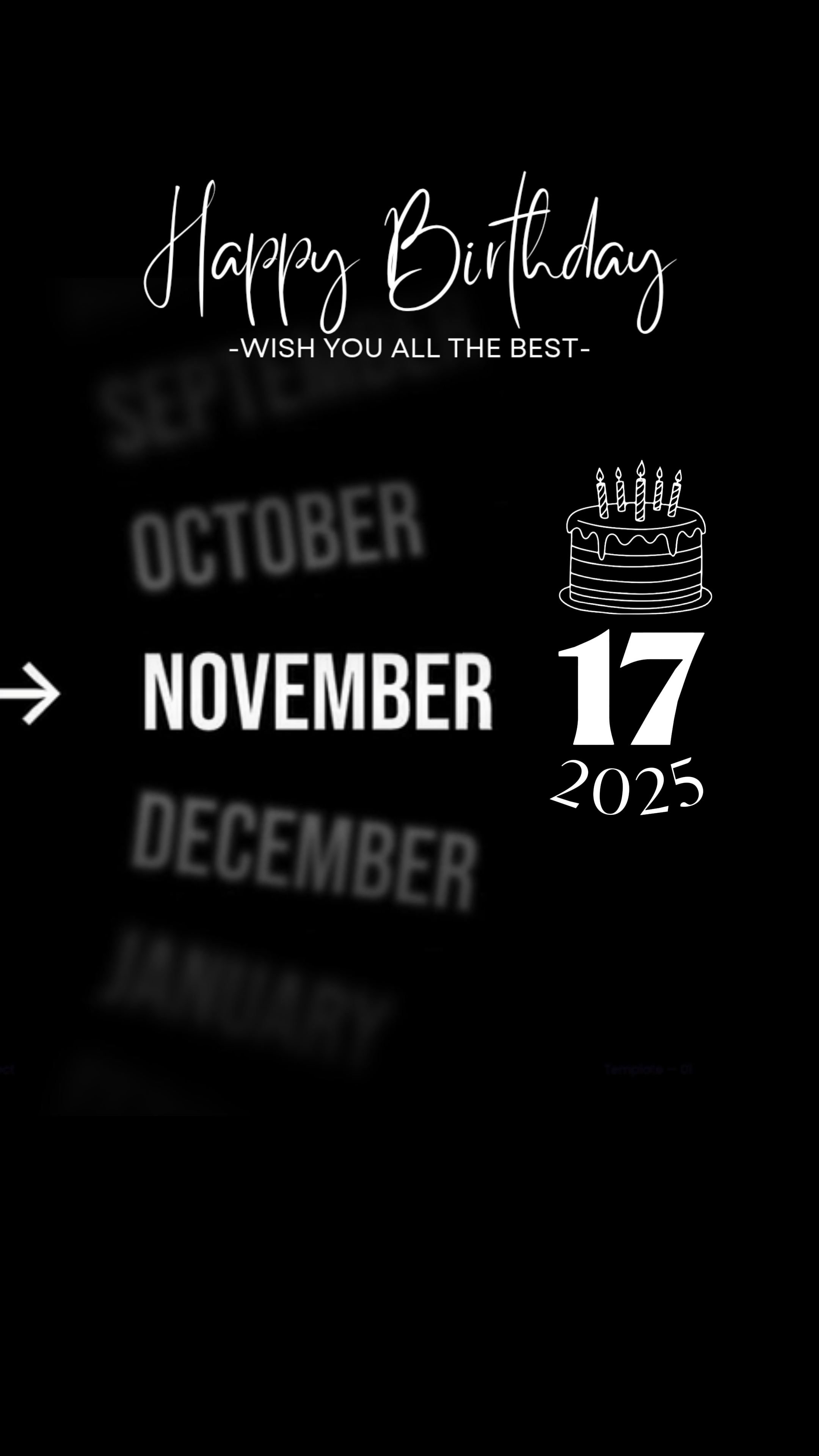 Nov Birthday Template - Pippit