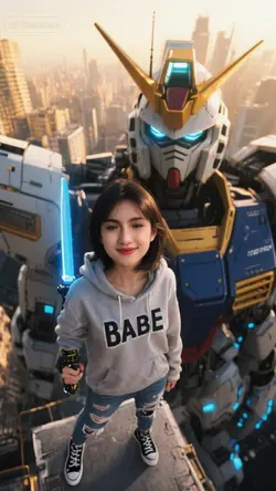 Gundam figurine ai