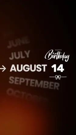 Aug 14th Birthday 