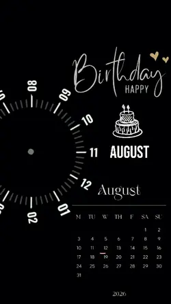BDAY 11 AUGUST 2026