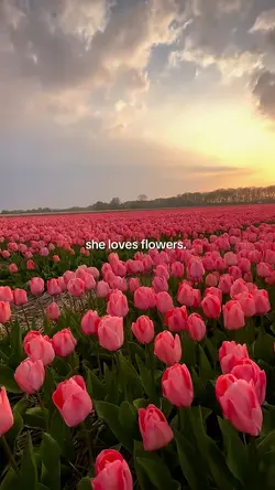she loves flowers