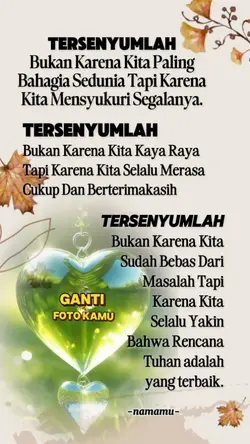 Tersenyumlah 