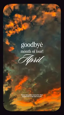 Goodbye April.