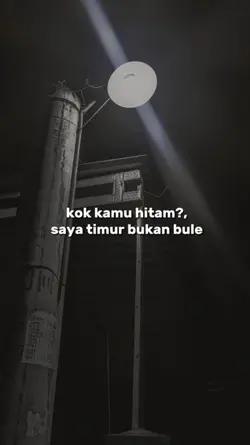kok kamu hitam?