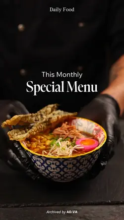 Monthly Special menu
