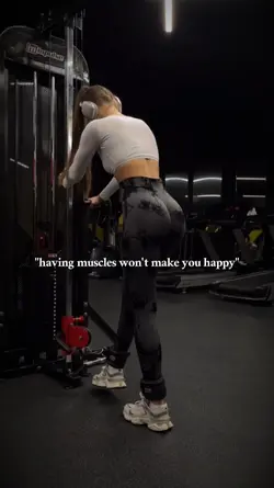 having muscles