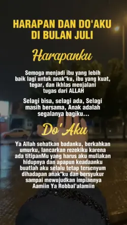 harapan bulan juli