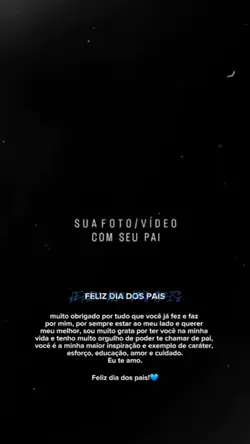 Feliz dia dos pais