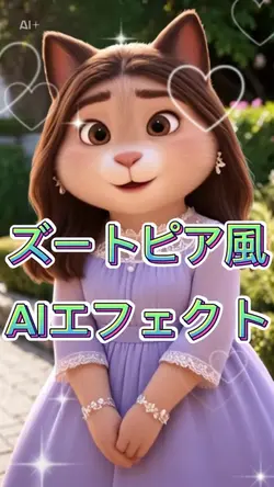 ズートピア風に変身✨可愛いエフェクト