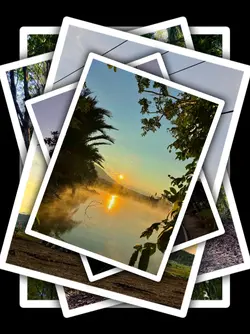 6Pic White Frame