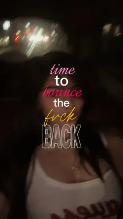 time to bounce